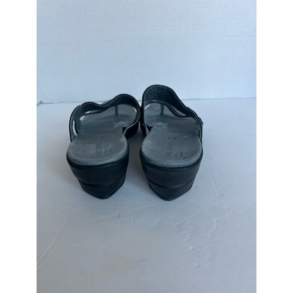 Merrell Veranda Eve Comfort Air Cushion Thong Black Gray Slip On Sandals Sz 9 - Picture 5 of 9